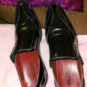 MENS ALDO HARD SOLE DRESS SHOES